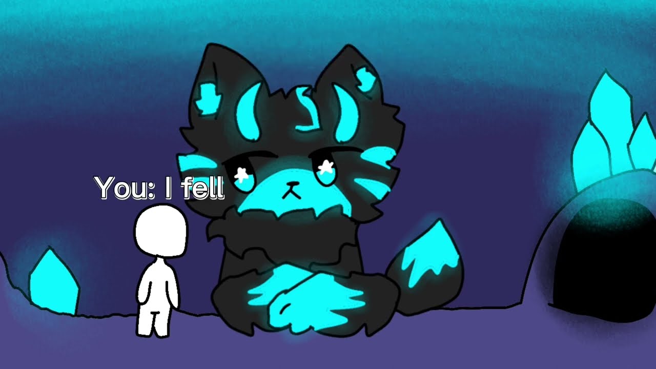 Neon Blue Demon Wolf Transfur Boss