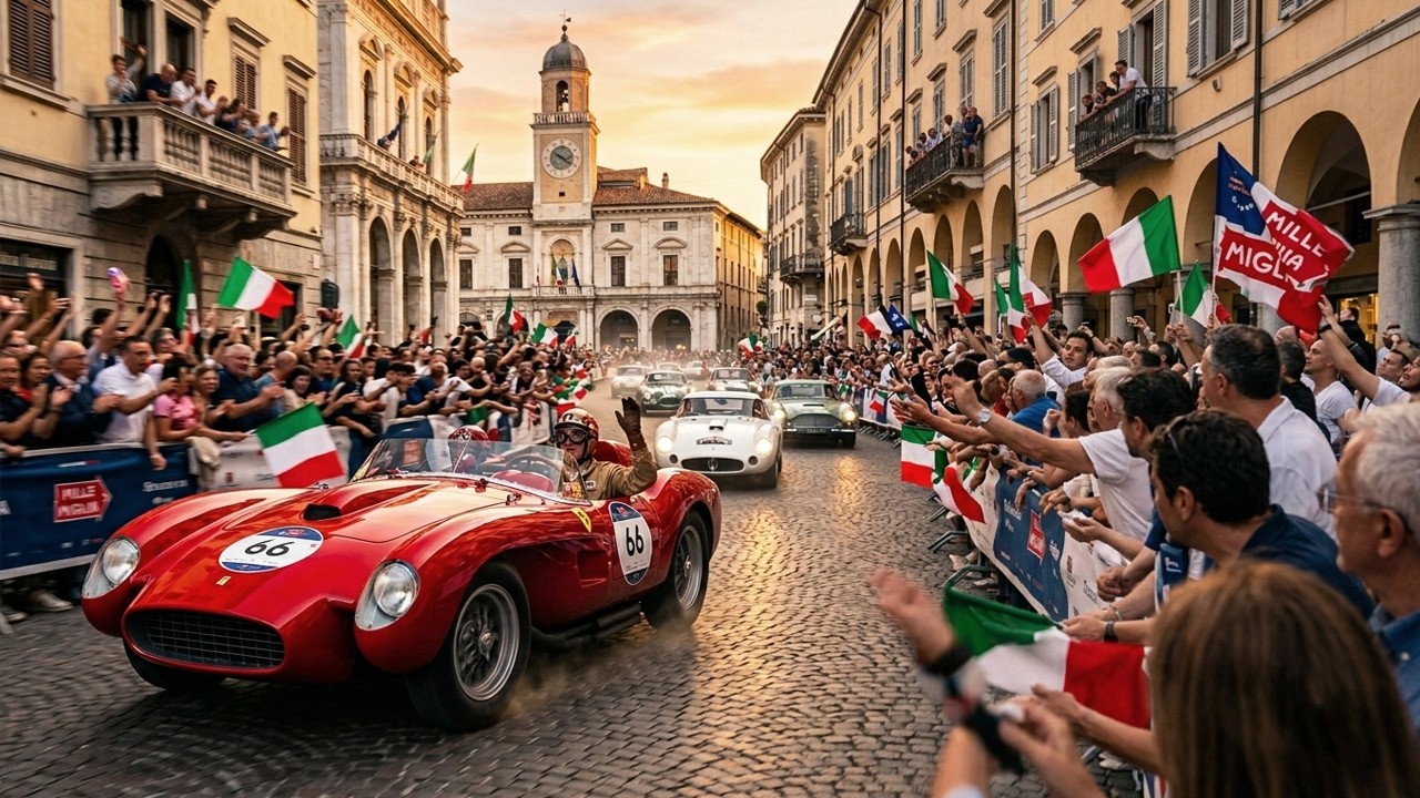 1000 Mille Miglia 2025 Has Arrived to Brescia, Italy