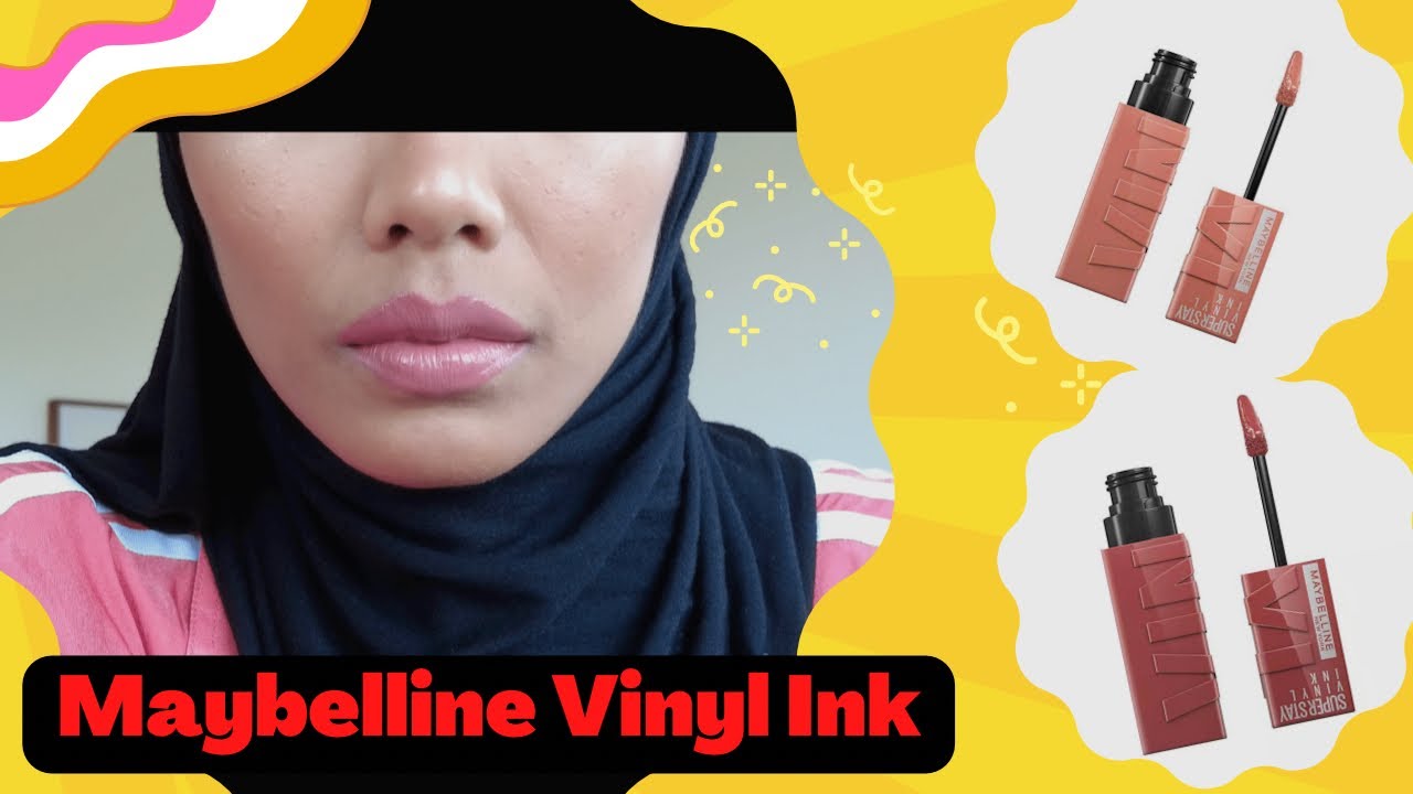 Test Maybelline Vinyl ink 15 Peachy & 35 Cheeky dikulit sawo matang