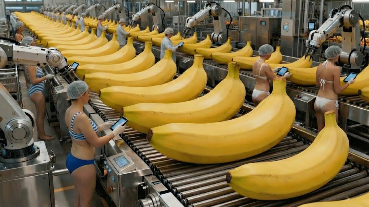 Inside a banana bread factory &ndash; An incredible automated production process amazing fruit factory2025