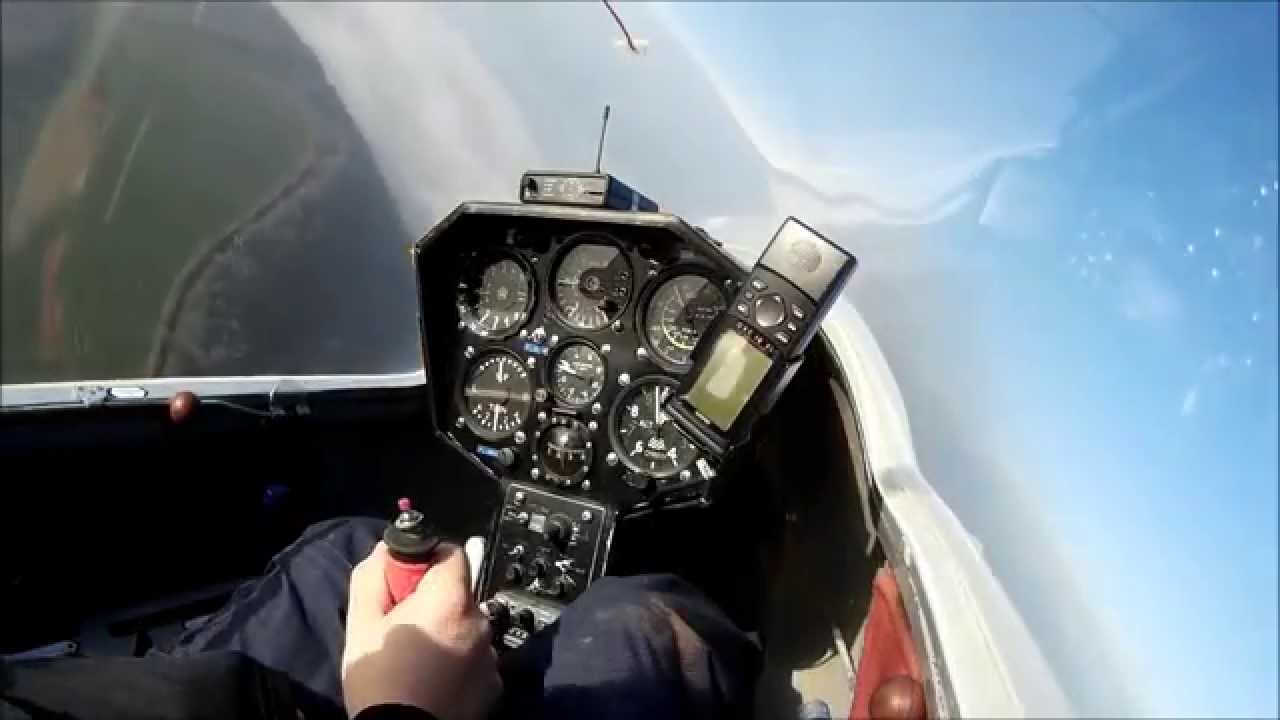 A winters day gliding in the Grob Astir at BGGC