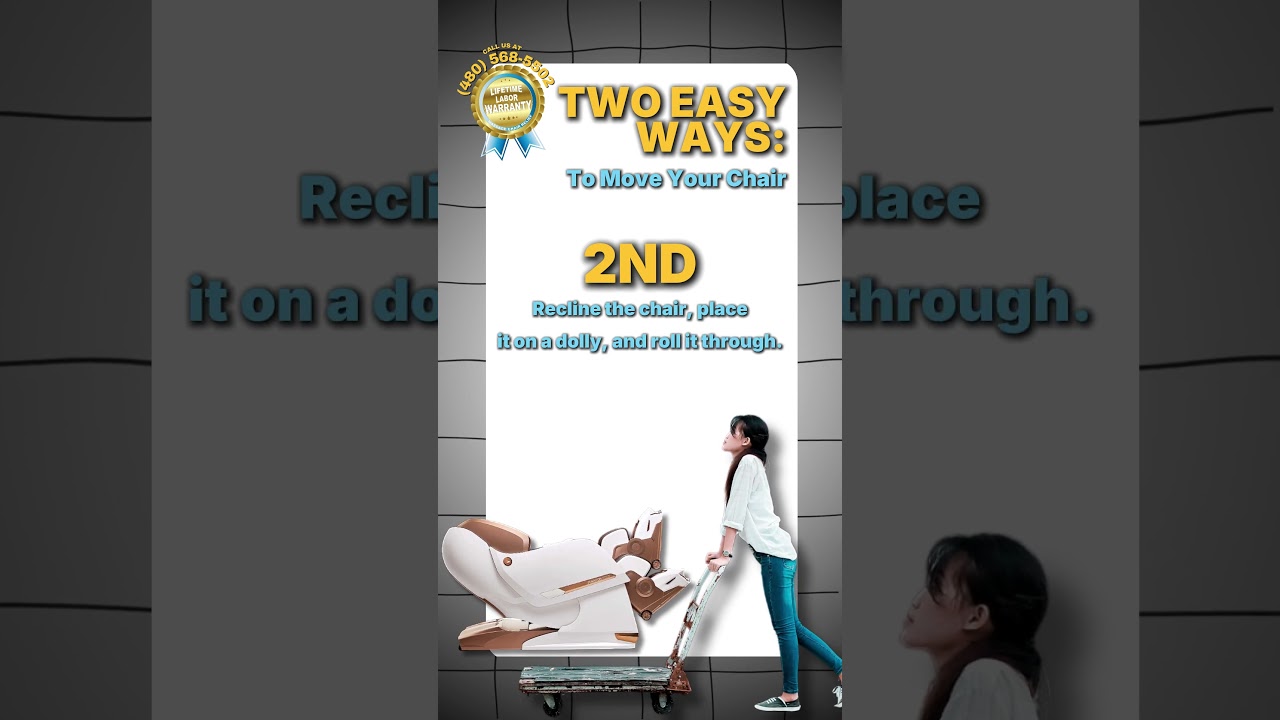 Two simple tricks to move your massage chair safely through any doorway 🚪💆&zwj;♂️