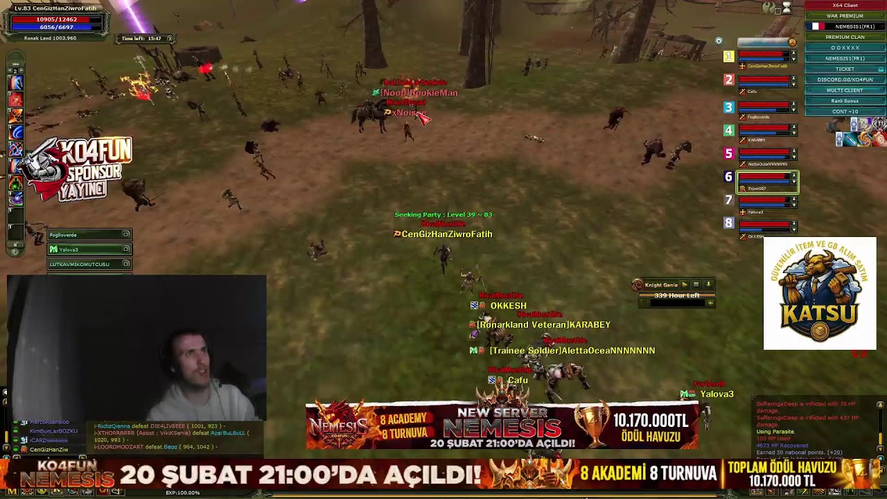 #KO4FUN #NEMESİS AÇILDIII !! #Knight #KnightOnline #ko4fun #nemesis