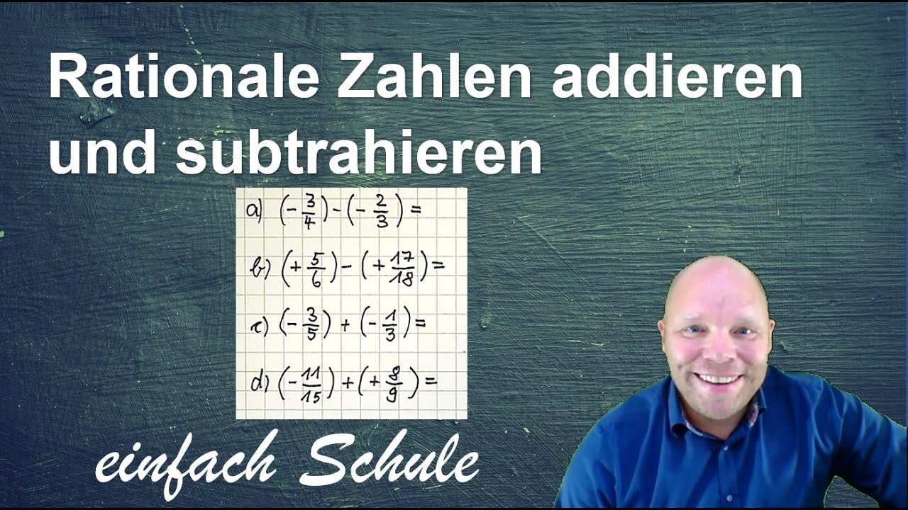 Addition und Subtraktion von rationalen Zahlen (Brüche)