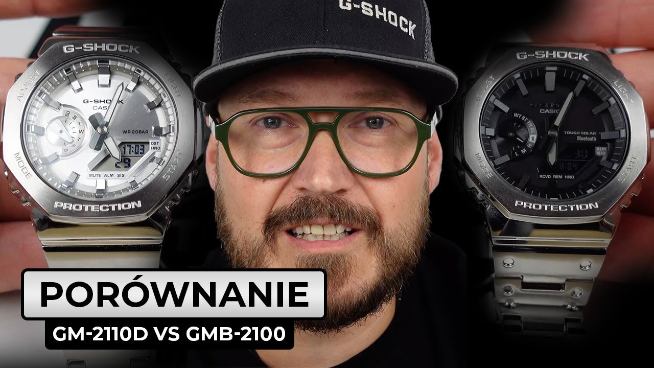 Podobieństwa i różnice pomiędzy modelami z serii OCTAGON G-SHOCK: GM-B2100 vs GM-2110D