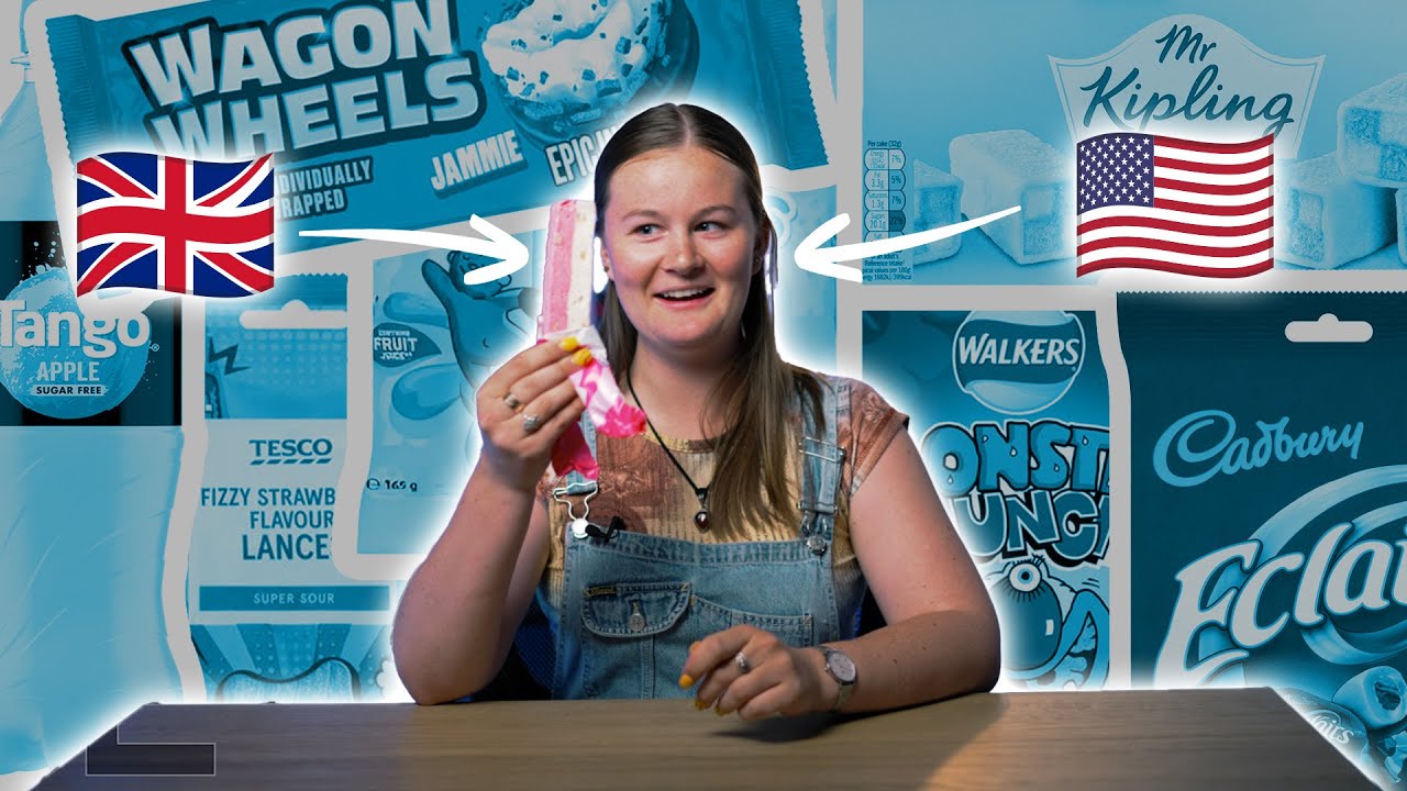 An American tastes tests different BRITISH snacks