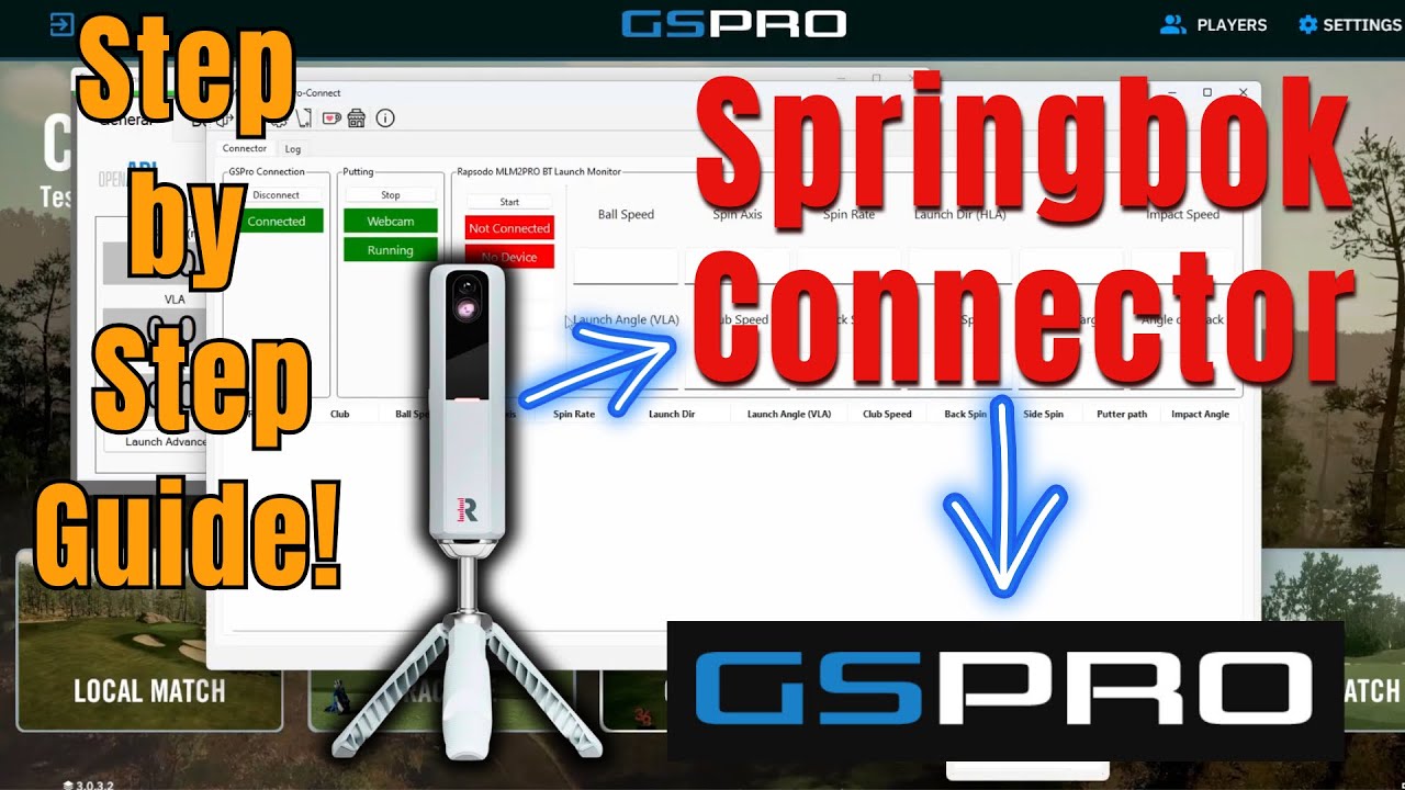 How-to Setup GSPRO and the SPRINGBOK Connector - FAQs and Best Tips
