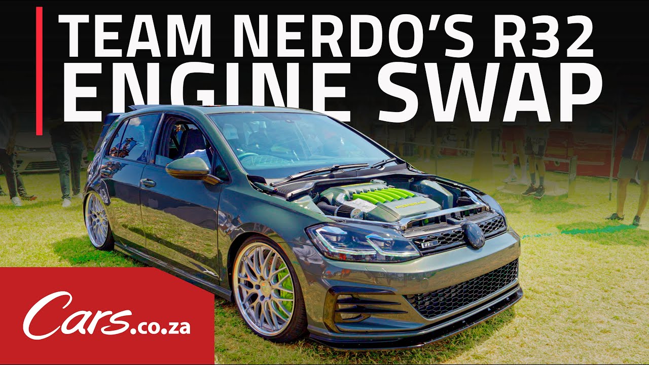 INSANE R32 VW Golf Engine Swap – Pops, Bangs & Bagged Perfection!