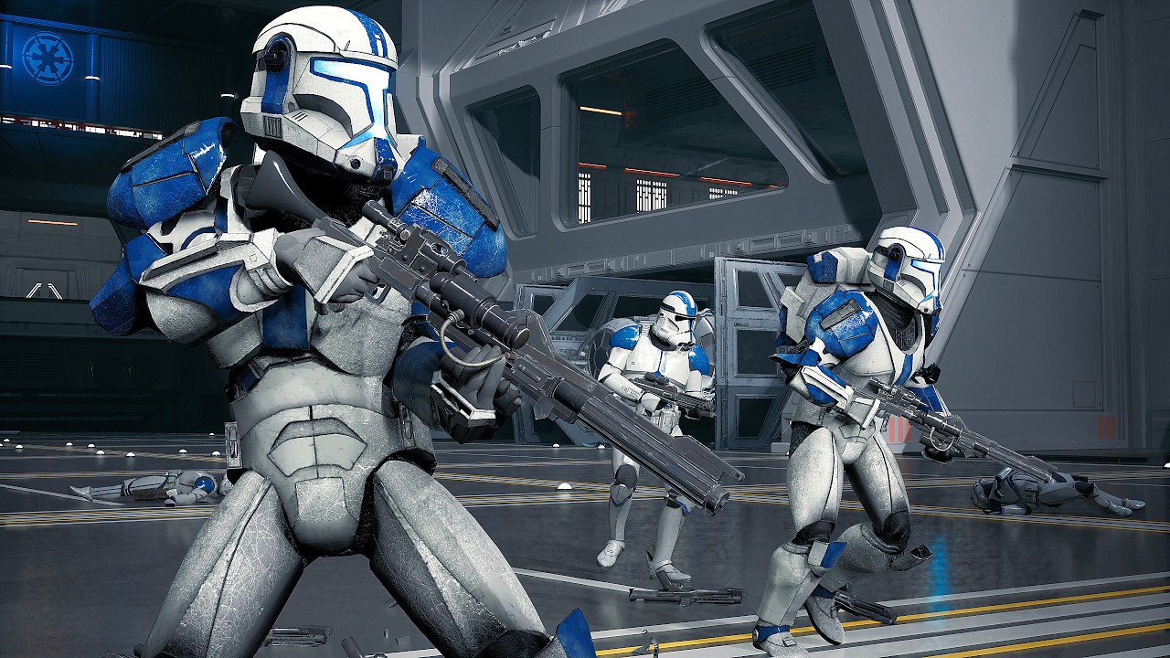 501st Legion Clone Troopers vs Separatist Droid Army - STAR WARS JEDI SURVIVOR NPC Wars