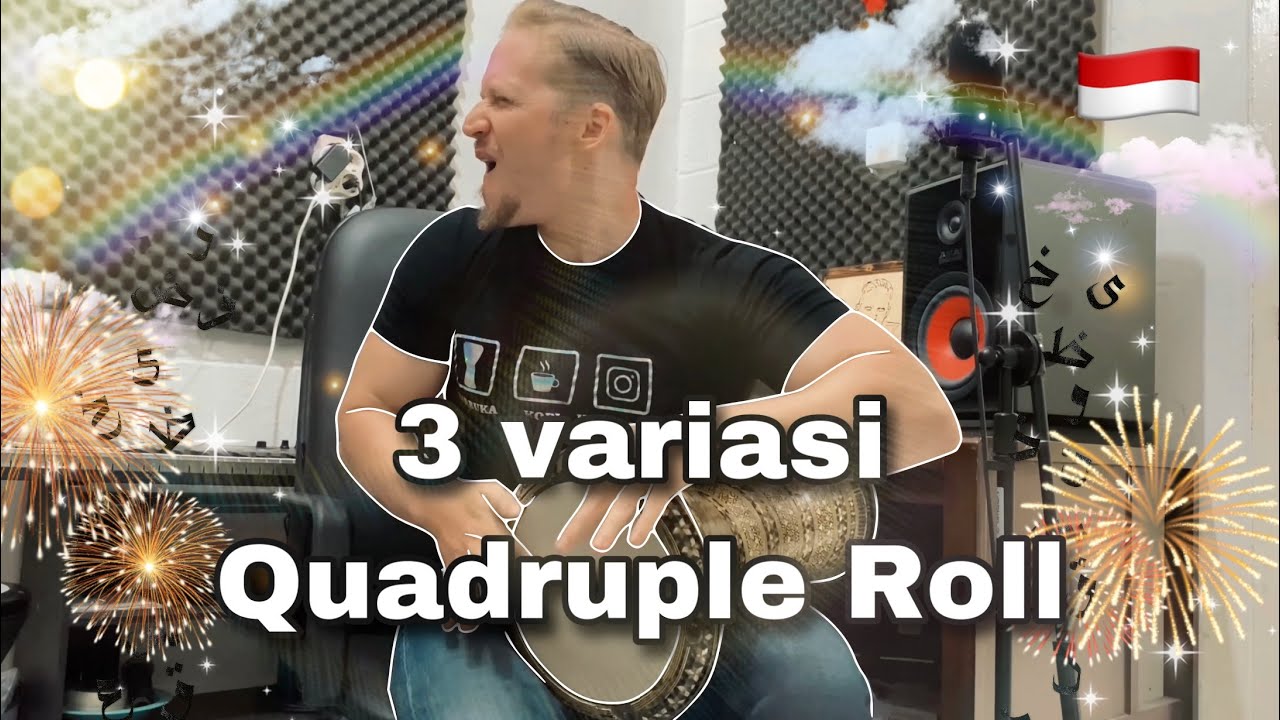 Darbuka Tutorial (Variasi Quadruple Roll) Level MASTER