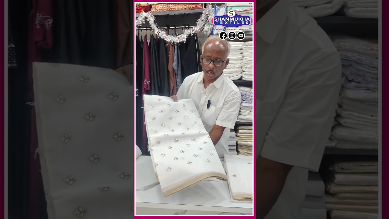#linensarees #whitesaree #christianprayers #sareecollection #shanmukhatextiles #chirala