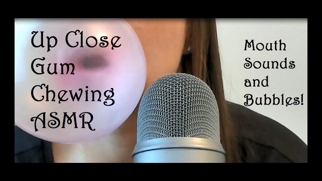 ASMR Gum Chewing | Up Close Mouth Sounds | Tingles | No Talking