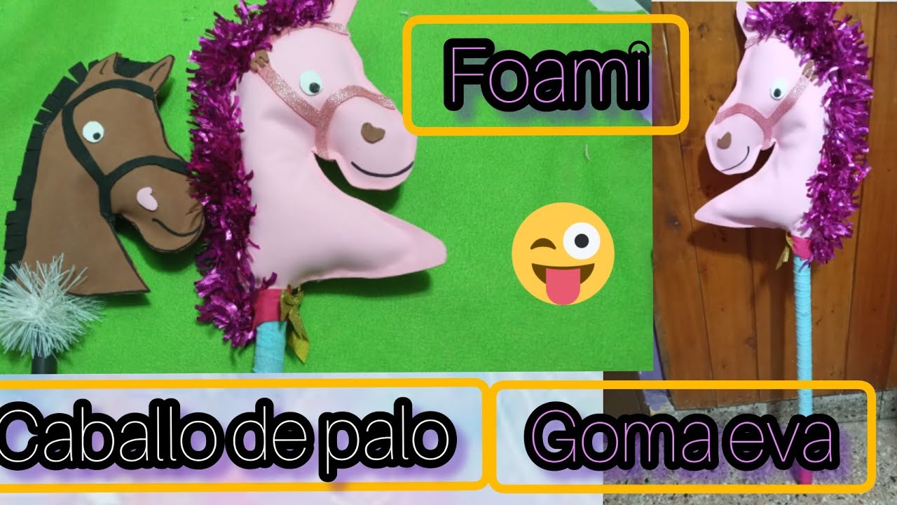 como hacer CABALLO de PALO para niños