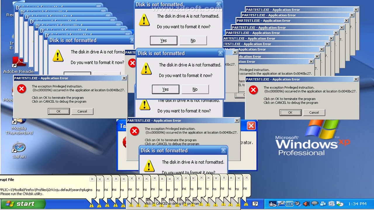 Windows XP Crazy Error 2