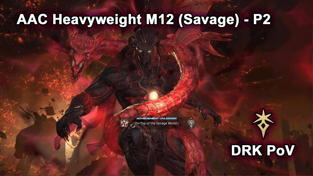 M12S P2 Clear - DRK MT PoV - AAC Heavyweight M12 (Savage) Phase 2 | FFXIV