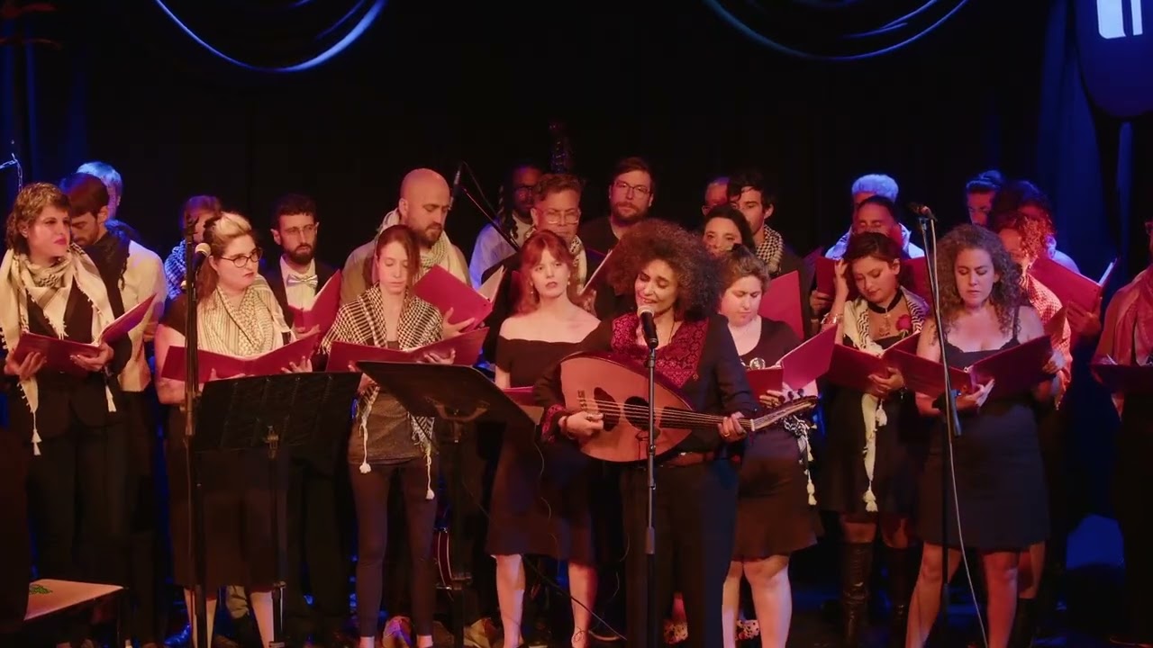 The Green Almond (Palestinian struggle song) | Huda Asfour and Sing in Solidarity