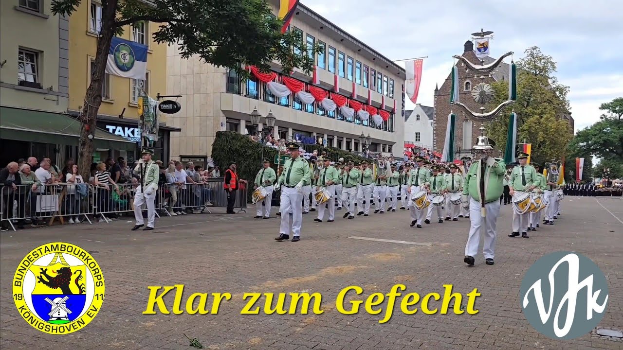 BTK Königshoven Jägerkapelle Straberg Klar zum Gefecht Schützenfest Neuss 2025