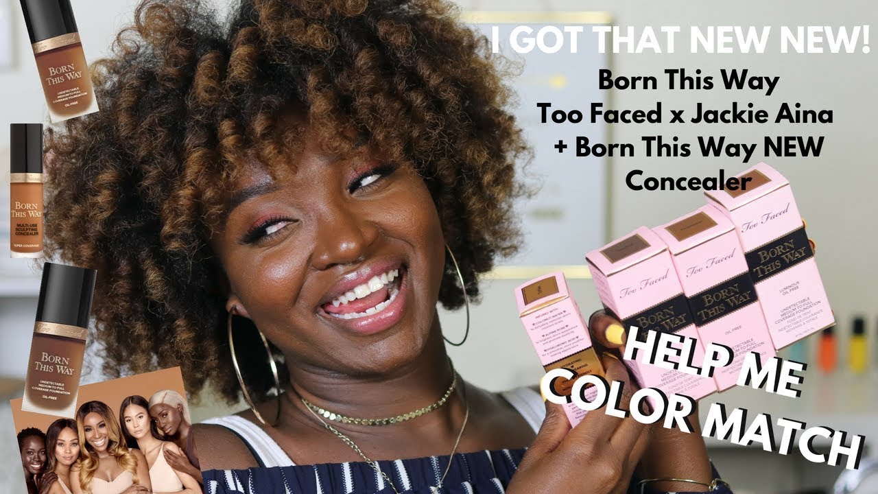 HELP ME COLOR MATCH | Too Faced X Jackie Aina NEW Foundation + Concealer