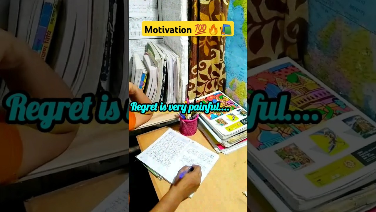 Regret is very painful.. 📚🔥#motivation #exam motivation #ytshots #motvationaquotes