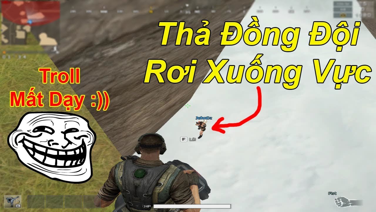 TROLL Mất Dạy: Lừa Lái Xe Thả Đồng Đội Rơi Xuống Vực | TQ97