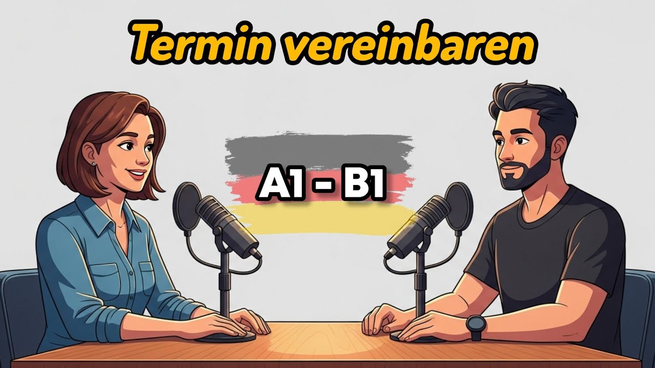 Termin vereinbaren , Learn German with Podcast A2-B1 #deustschlernen #learngerman 