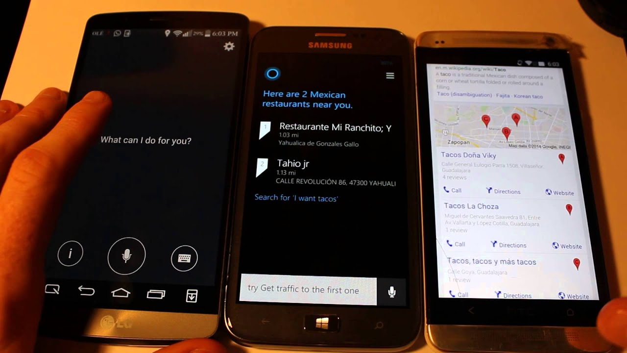 LG Voice Mate vs Cortana vs Google Now