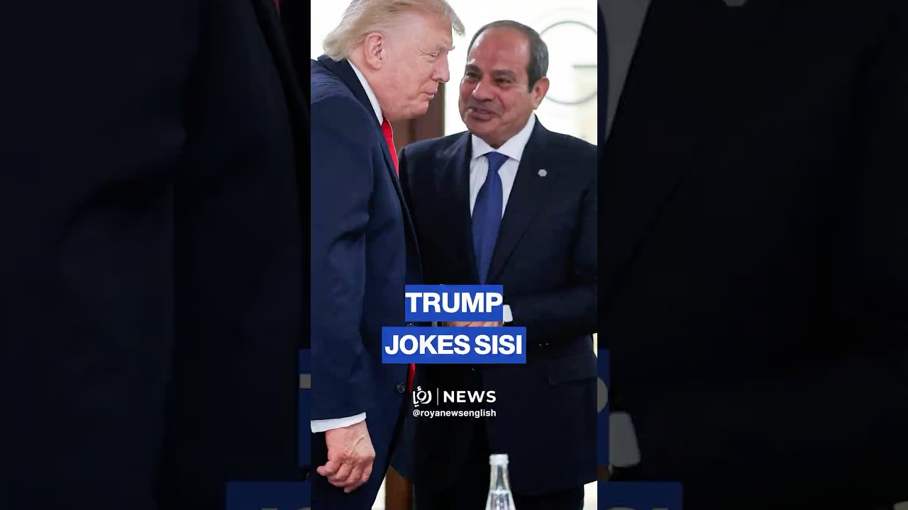 Trump jokes with El-Sisi during sidelines chat at G7 summit