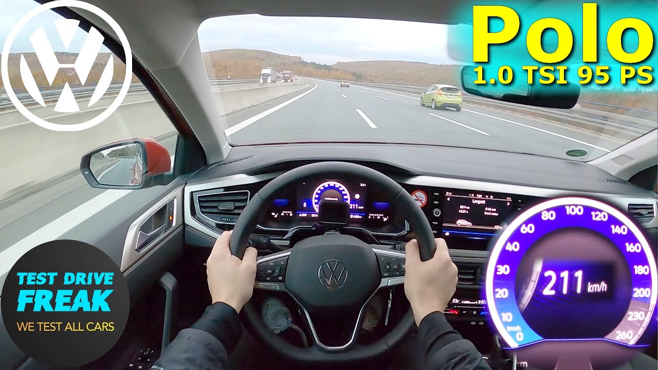 2023 Volkswagen Polo 1.0 TSI 95 PS TOP SPEED GERMAN AUTOBAHN DRIVE POV