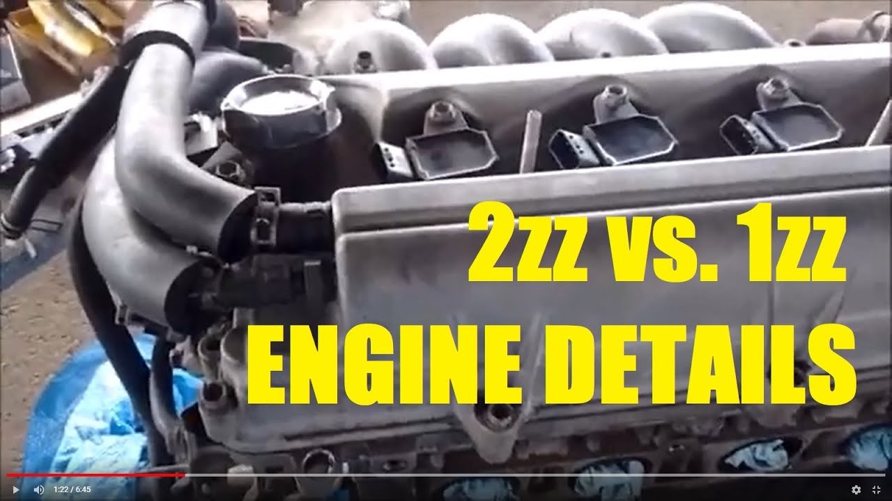 2ZZ-GE and 1ZZ-FE Engines Side By Side - Sorta