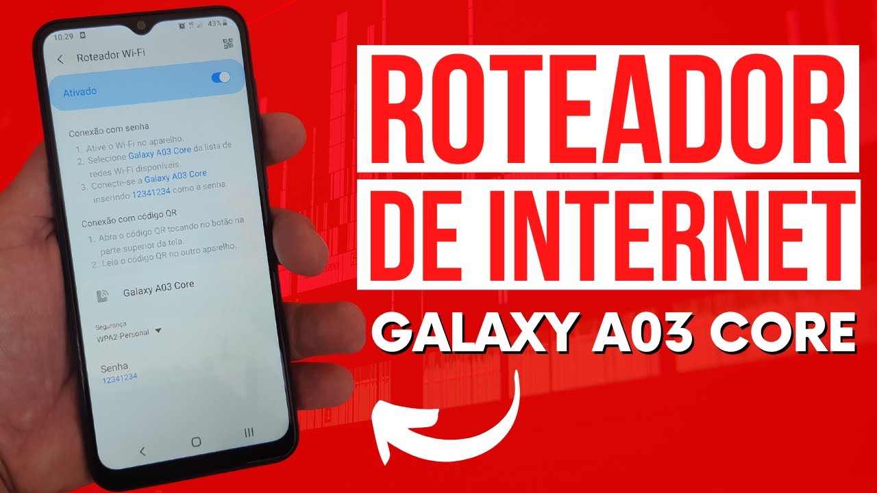 COMO USAR CELULAR SAMSUNG GALAXY A03 CORE COMO ROTEADOR DE INTERNET