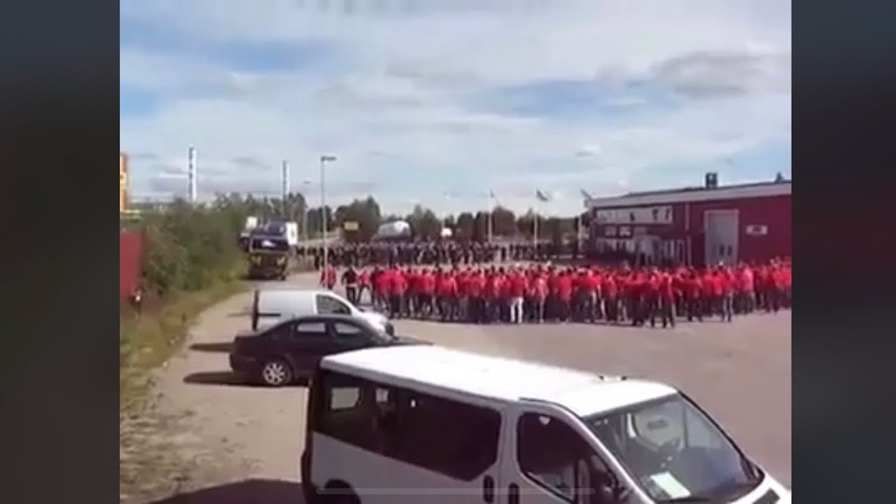 Hooligans fight AIK vs DIF 270 vs 200