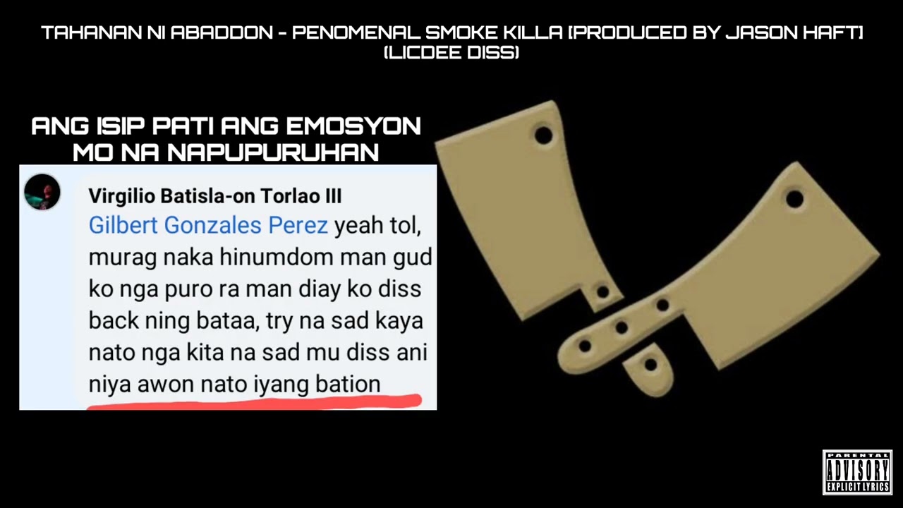 TAHANAN NI ABADDON - Penomenal Smoke Killa [PRODUCED BY JASON HAFT] (LICDEE DISS)