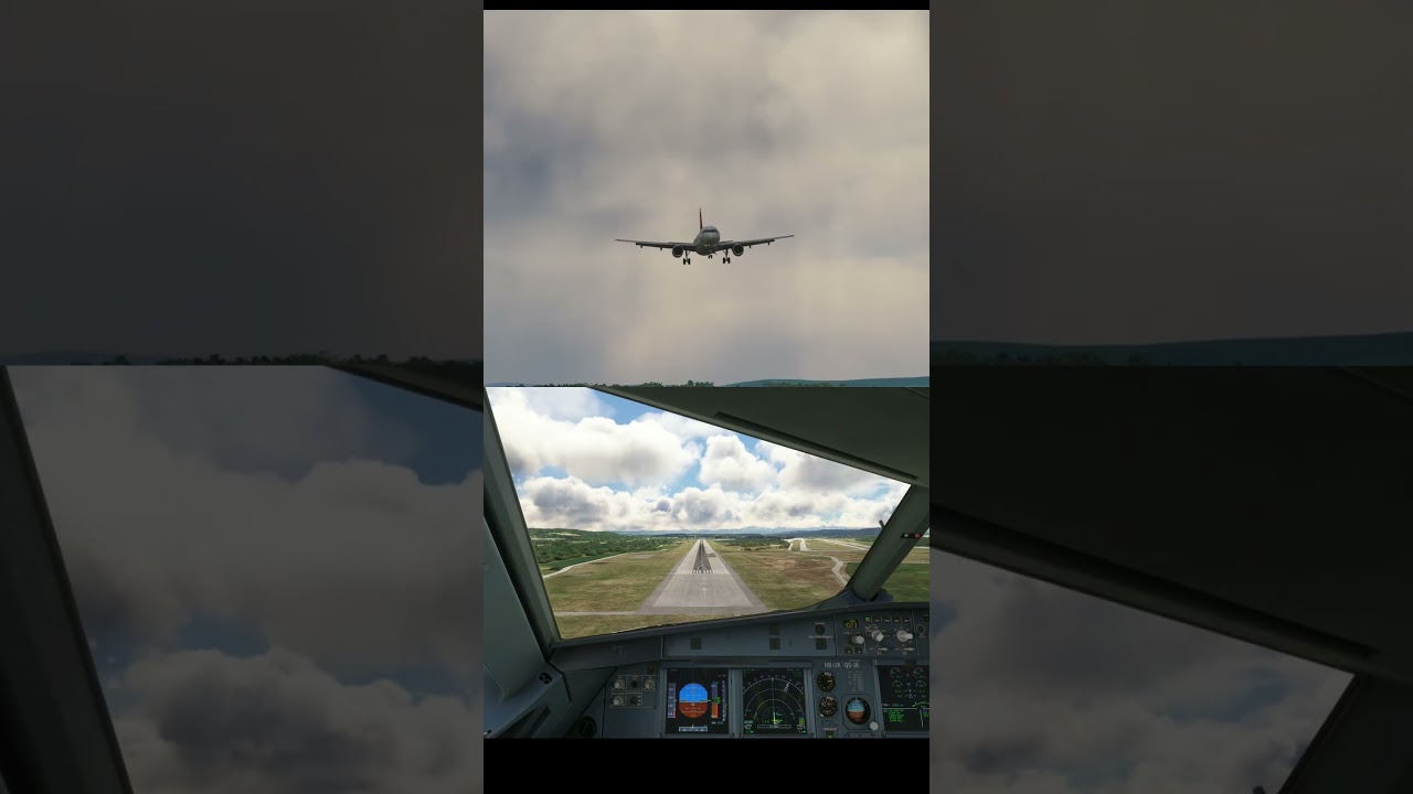 Fenix a320 visual approach and smooth landing in Zurich 