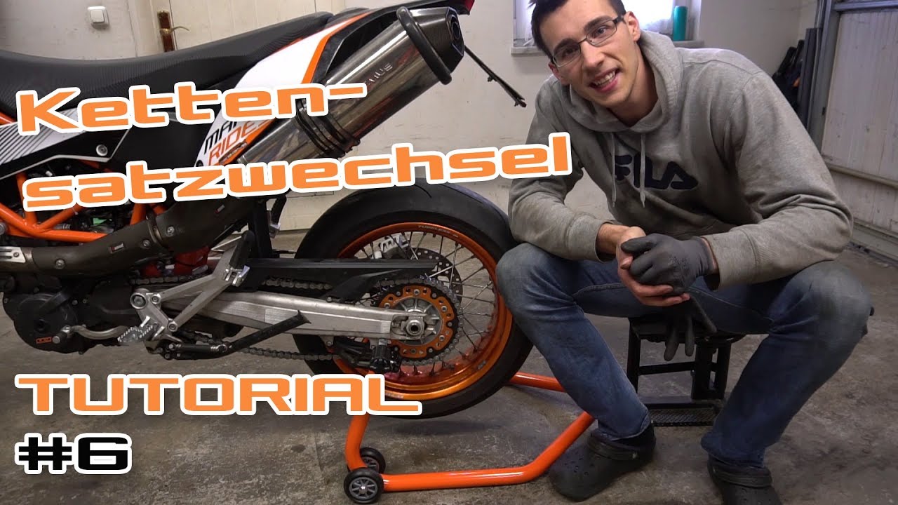 Kettensatzwechsel bei der KTM 690 SMCR Tutorial#6