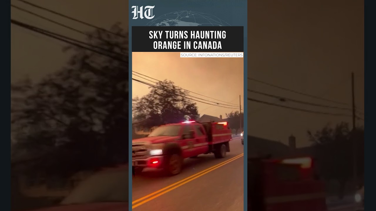 Orange Apocalypse In Canada: Wildfires Turn British Columbia Skies Eerie And Unnatural | #shorts