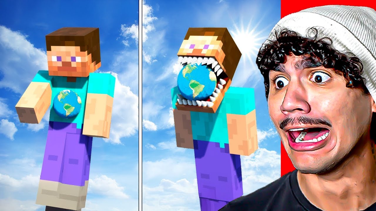 Reagindo a Terra Mini até Gigante vs STEVE DO HORROR! Experimentos em Teardown