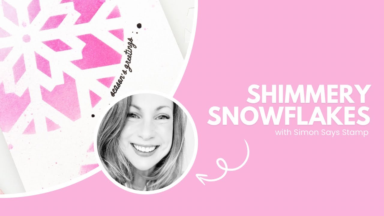 Мерцающие снежинки с надписями Simon Says