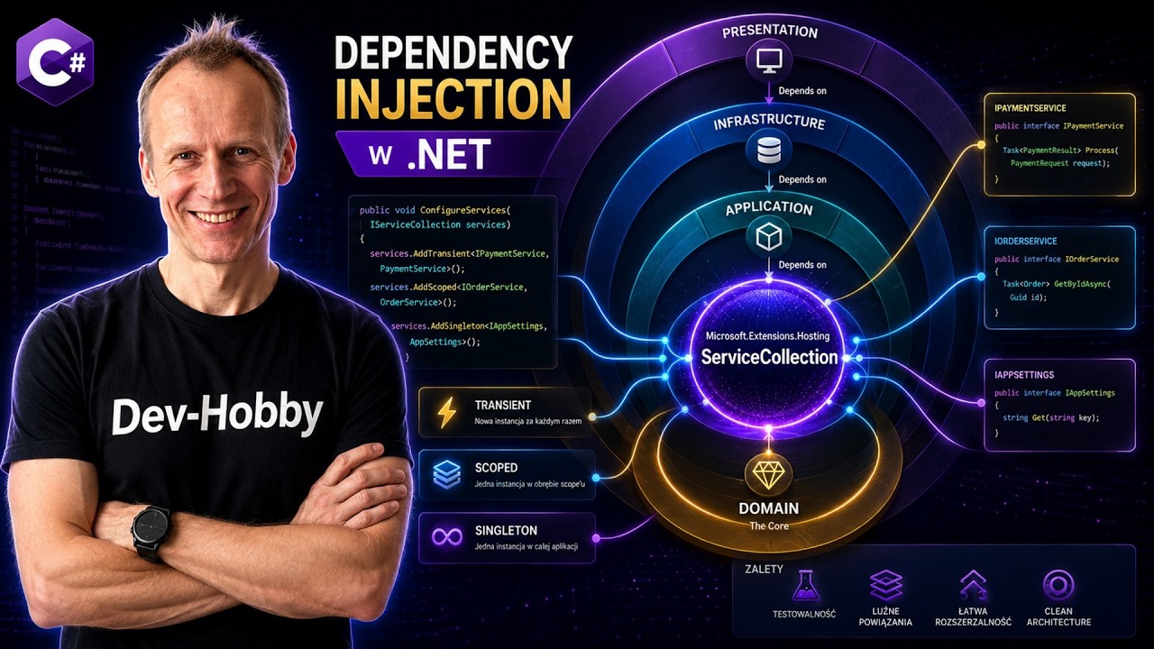 C# Refaktoring do Clean Architecture: Dependency Injection w .NET [ 5/6 ][ C# OOP Kurs cz.10 ]