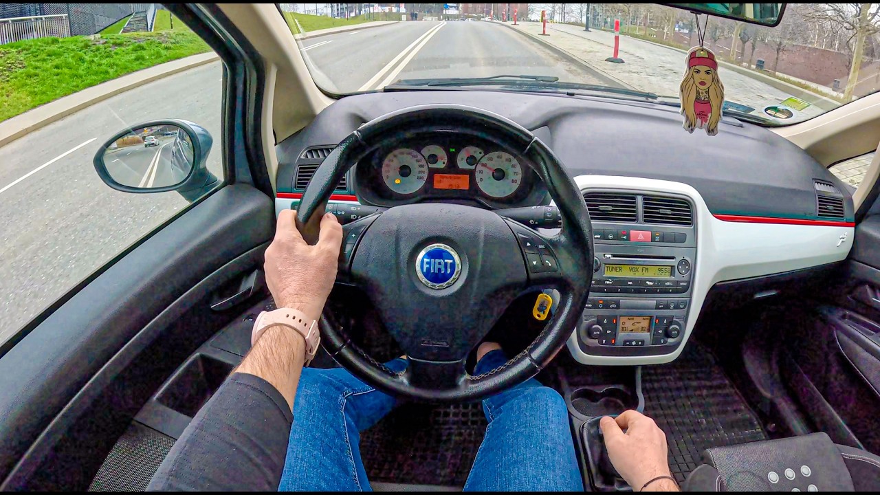 2006 Fiat Grande Punto (1.4 16V 95 hp) | POV Test Drive #2384 Joe Black