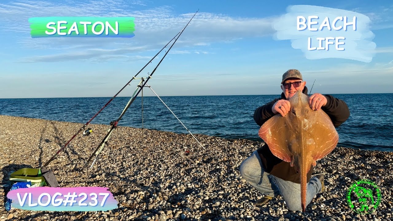Sea Fishing Uk | Beach Fishing With Bassman on a Beautiful Devon BEACH | vlog#237