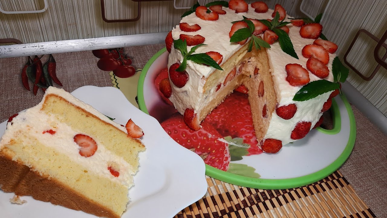 Торт Перлина 😍 Найсмачніший рецепт 😋 Сметанний крем 🤗 Ідеальний бісквіт  🥰