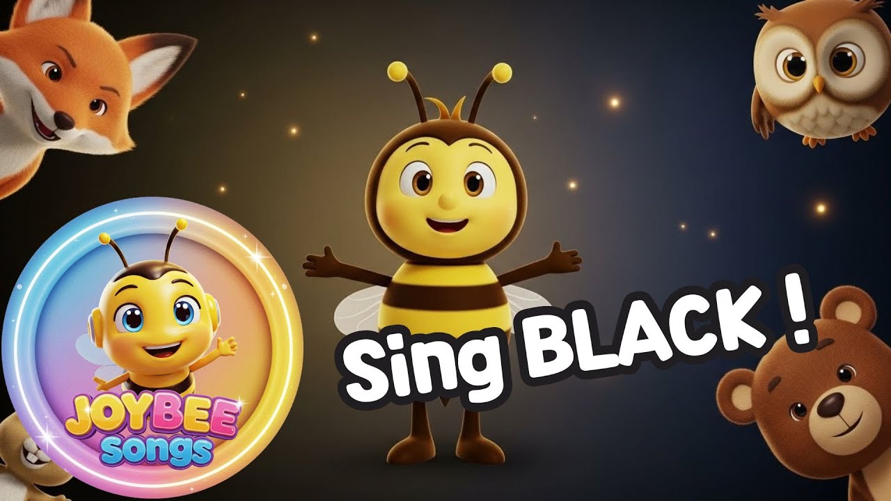 🖤 Black Black Everywhere! | Learn Colors with Joybee 🎵
