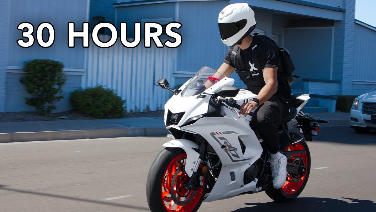 Riding a motorcycle for 30 hours straight