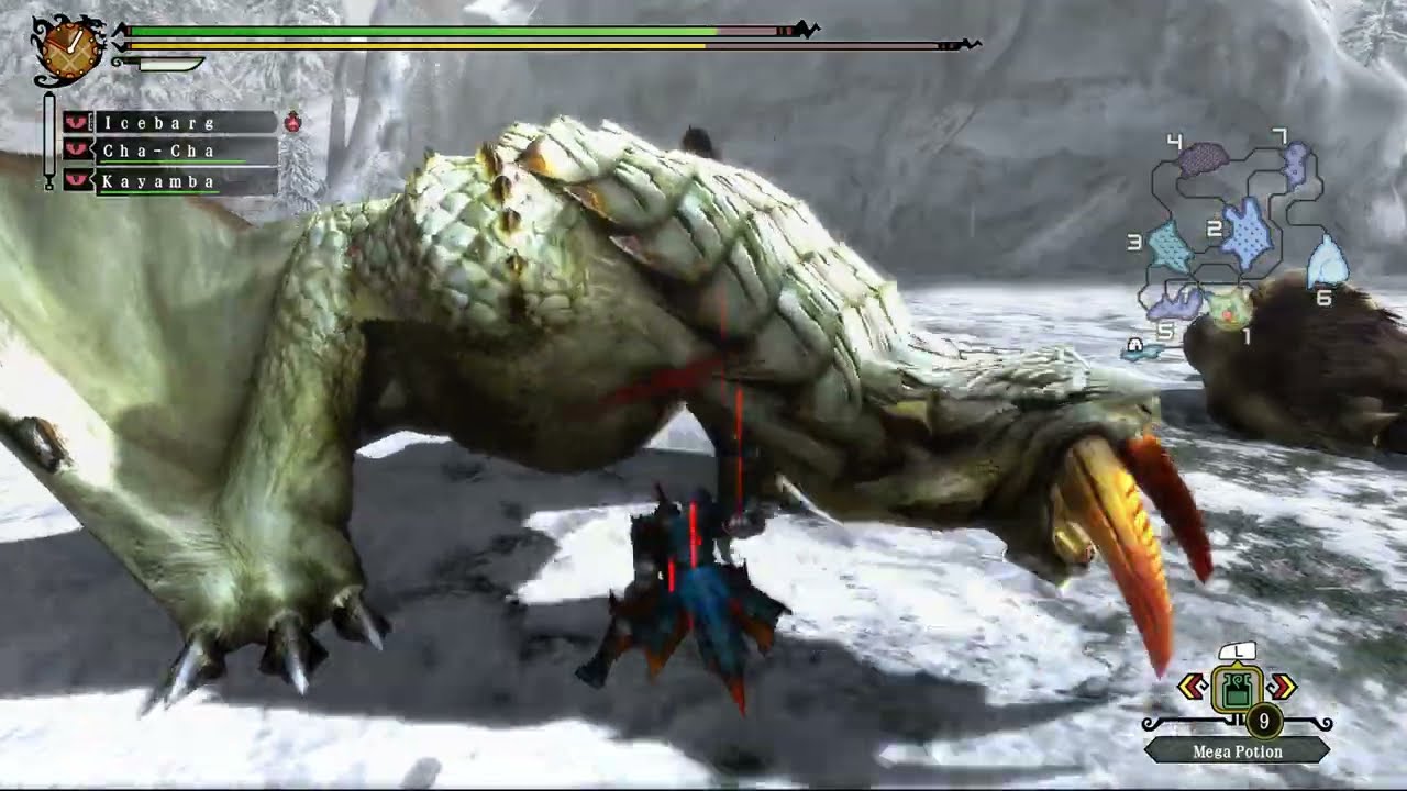 [MH3U] Monster Hunter 3 Ultimate - Barioth Boss Fight