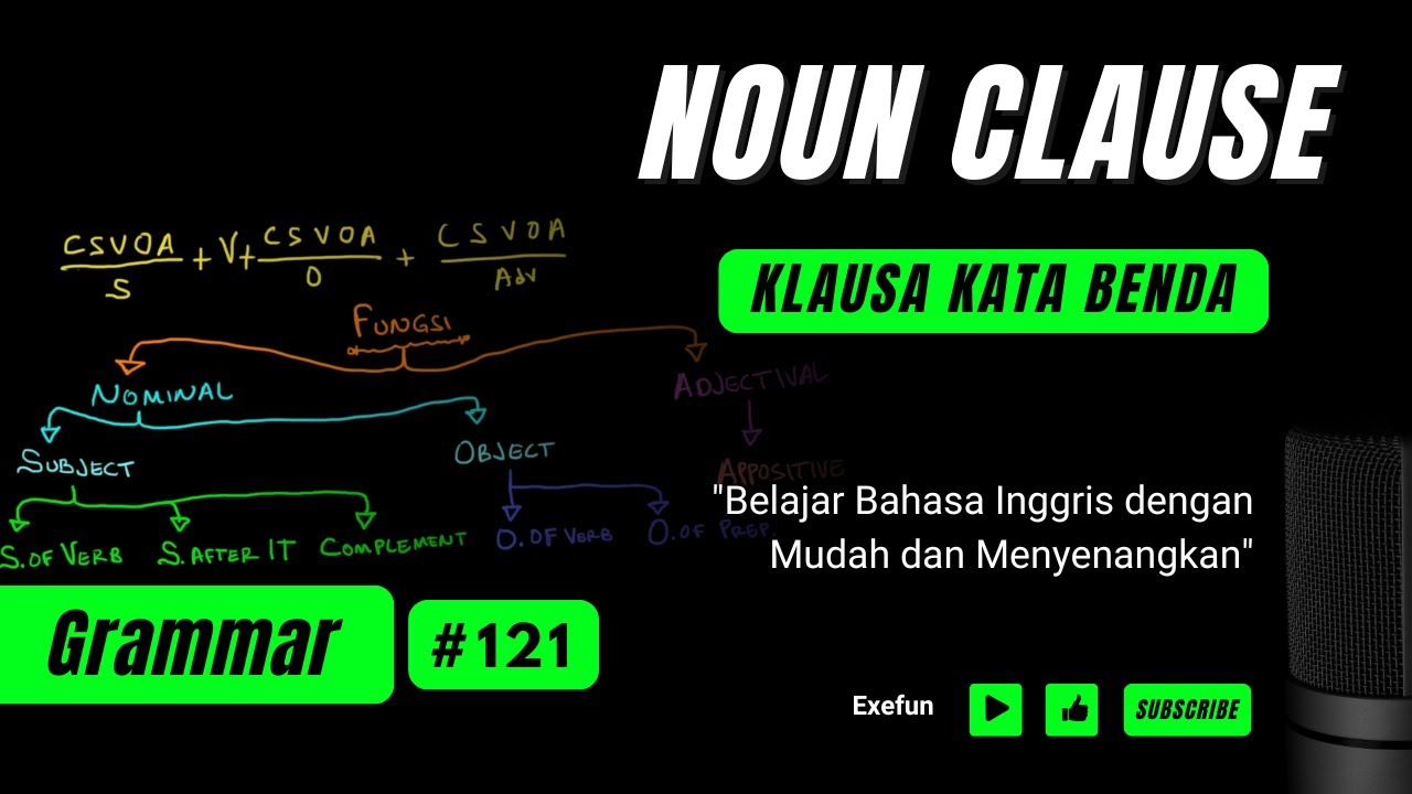 NOUN CLAUSE – Penjelasan #exefun