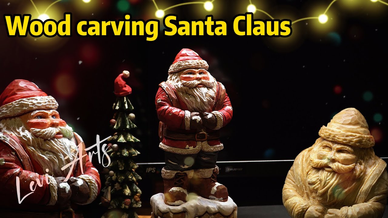 How to Carve a Beautiful Santa Claus from Wood