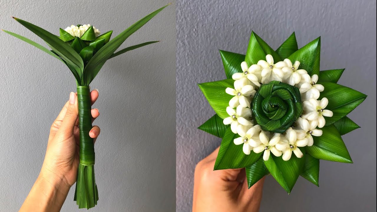 พับใบเตยดอกไม้ แบบที่4 | พับใบเตยหอมมะกรูด |MeeDee DIY