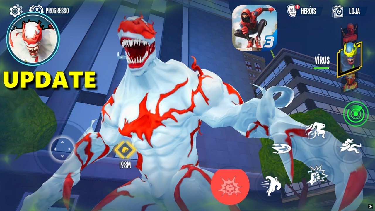 NOVO VENOM😱 ATUALIZAÇÃO DE NATAL🔴 Spider Fighting 3🔴 JOGO DE SIMULADOR DE HERÓIS MOBILE, SPIDER JOGO