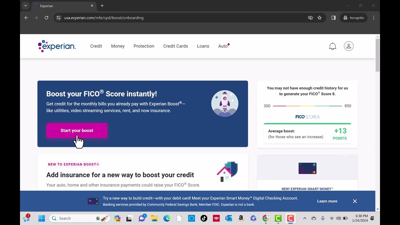 How to Sign-up for Experian Boost