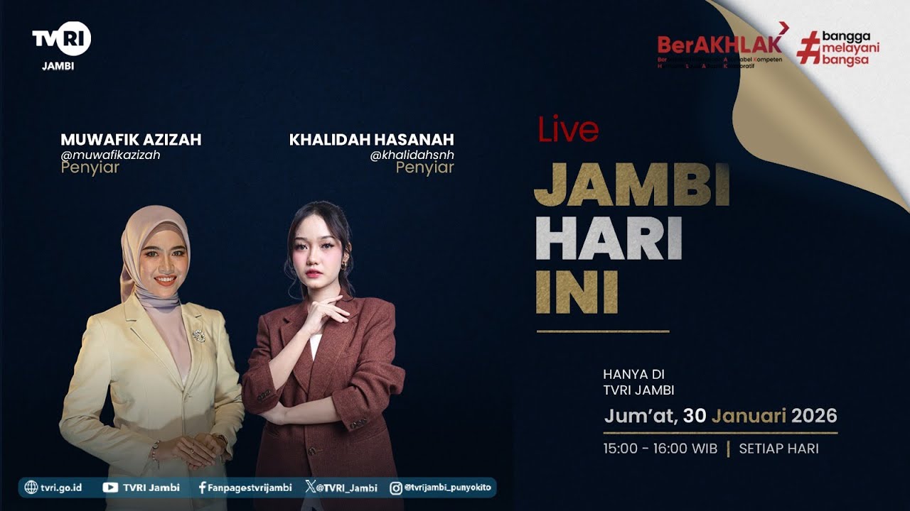 JAMBI HARI INI | Edisi 30 Januari 2026#jhi#News#WorldCup2026DiTVRI#TVRIJambi#MediaPemersatuBangsa